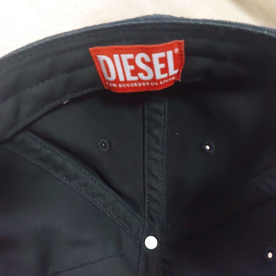 〈DIESEL〉C-Plak ロゴキャップ ブラック〈美品〉サイズ2