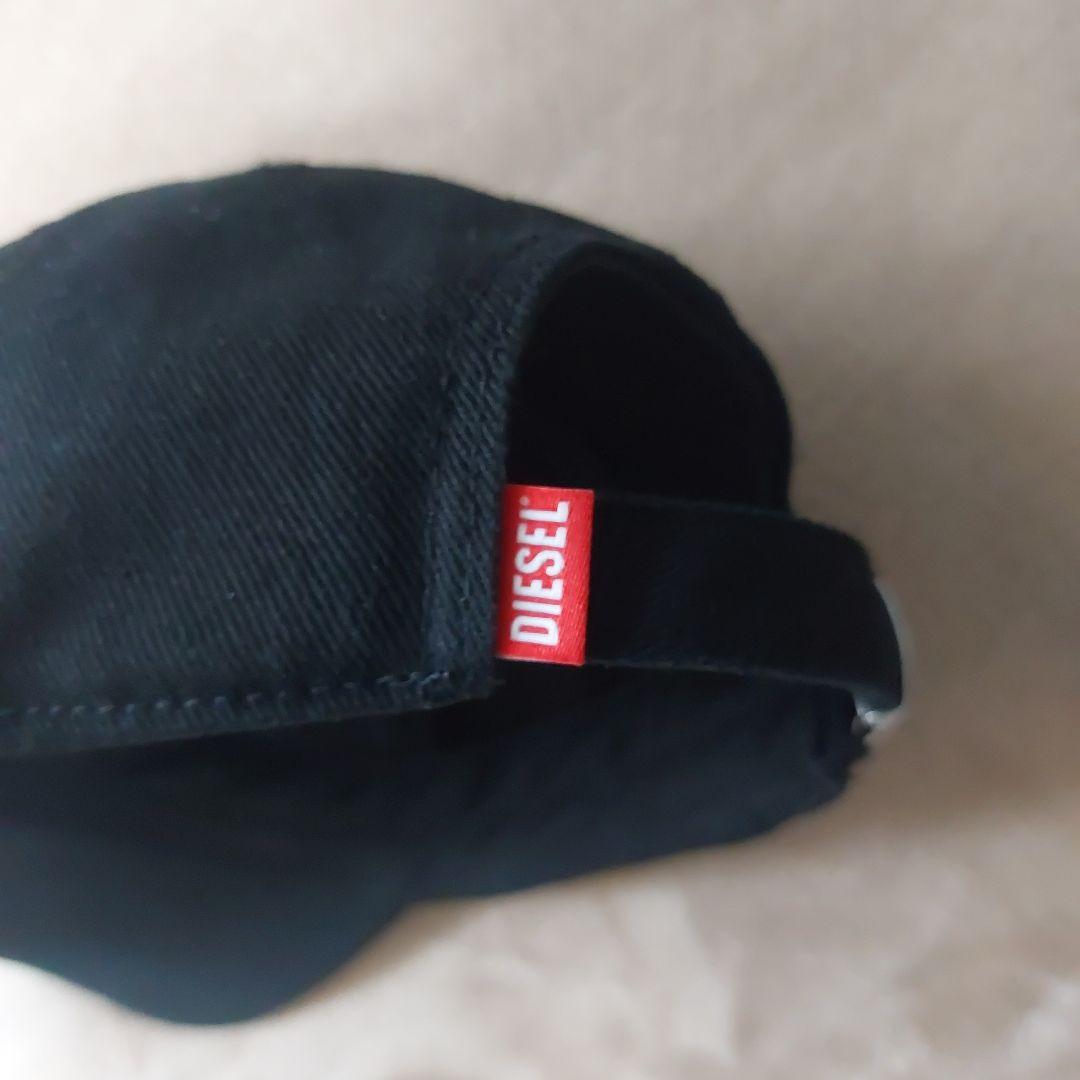 〈DIESEL〉C-Plak ロゴキャップ ブラック〈美品〉サイズ2