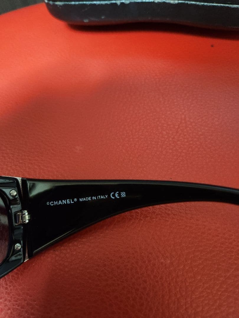 【希少】CHANEL シャネル サングラス シールド 6009 ロゴ Y2K 黒