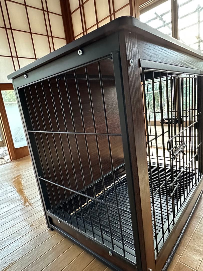 【最終値下げ】犬用ケージ 防水MDF 分離型トレー付き