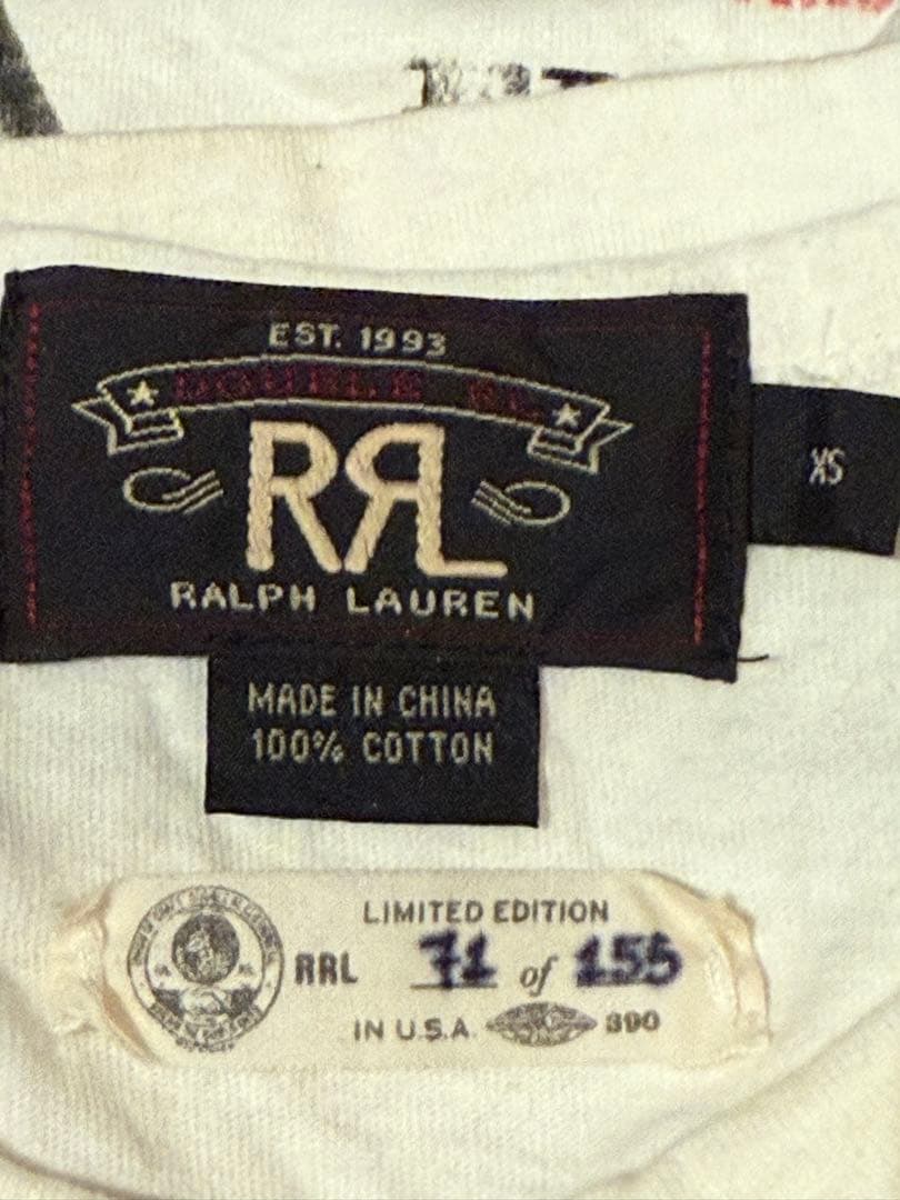 RRL limited edition 期間限定ホワイト Tシャツ XSサイズ