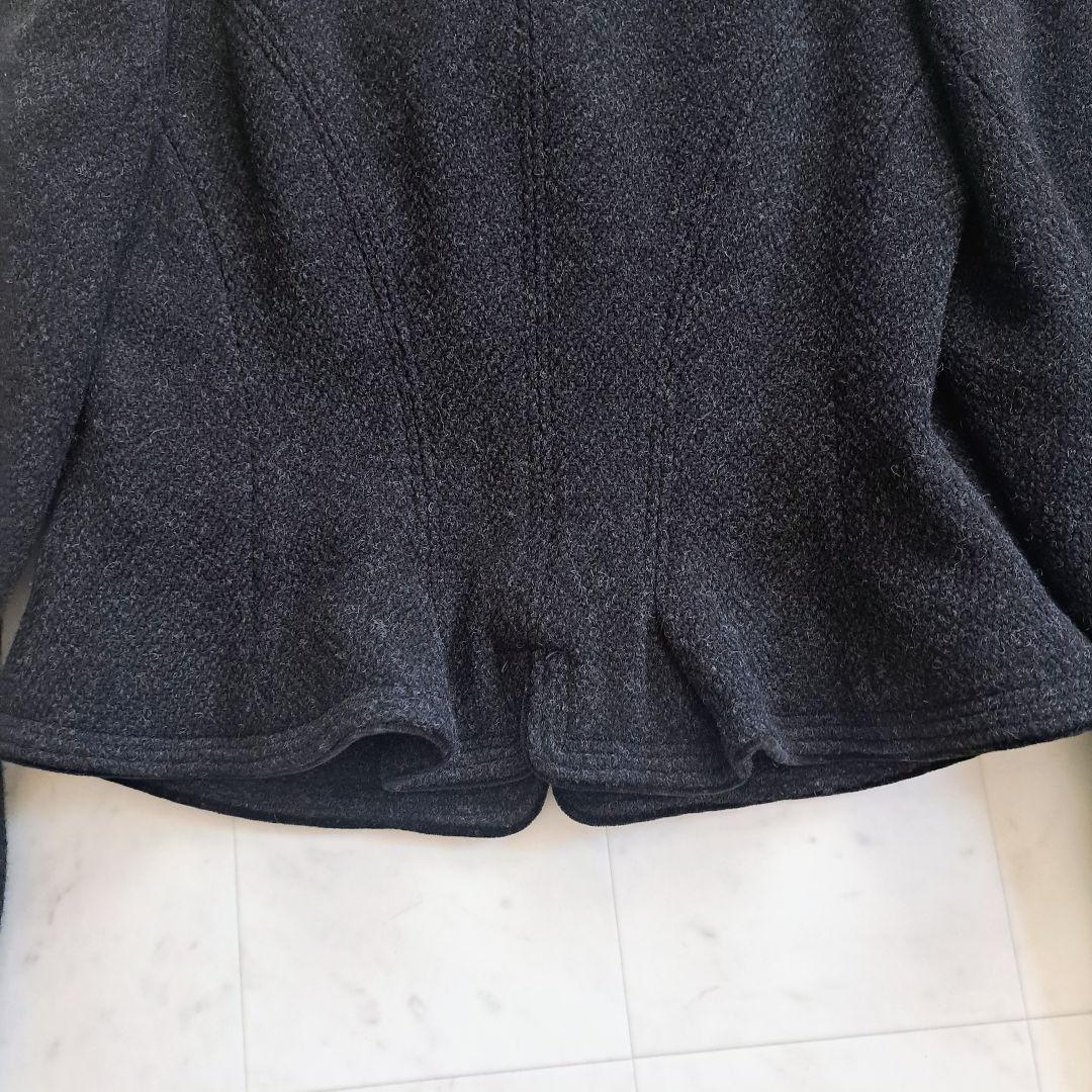 【美品】ラルフローレン ベルベット襟 ツイード コート ジャケット