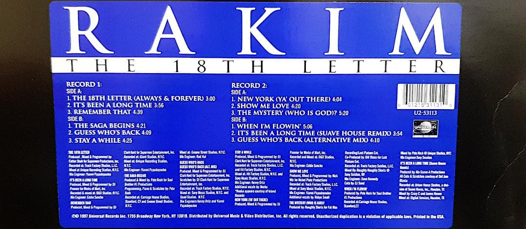 Rakim(ラキム) レコード5枚セット LP2枚 シングル3枚 まとめ