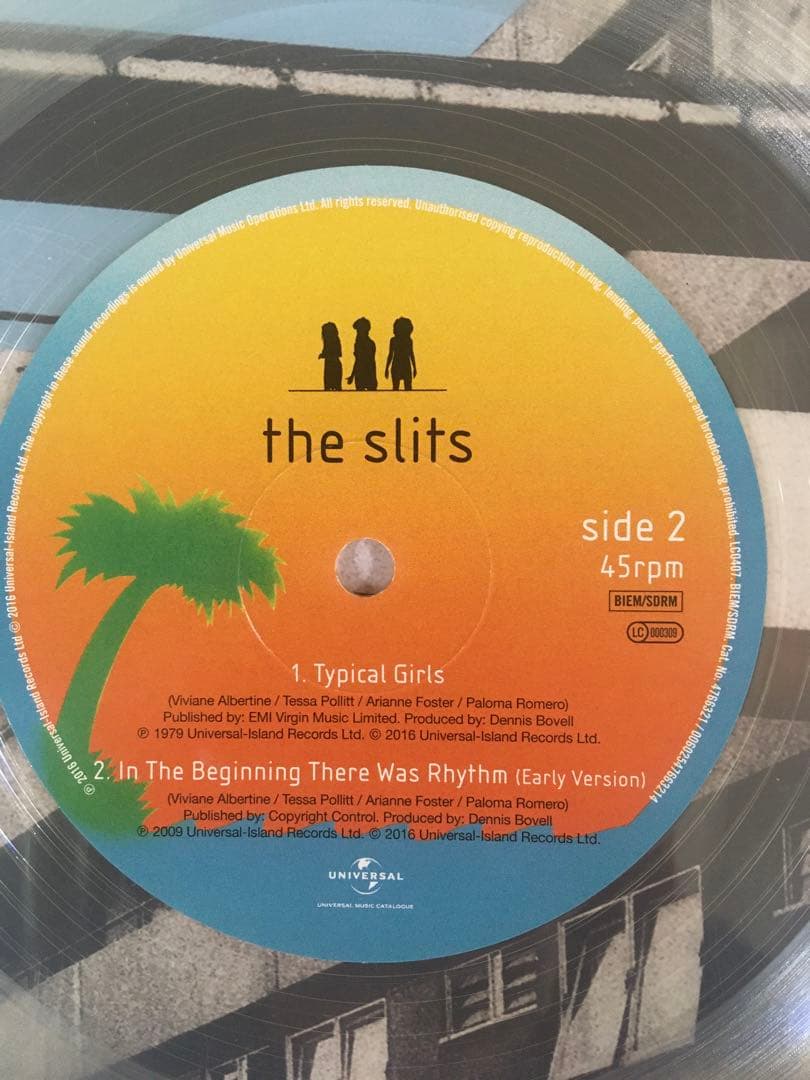 The Slits 10インチレコード 45rpm