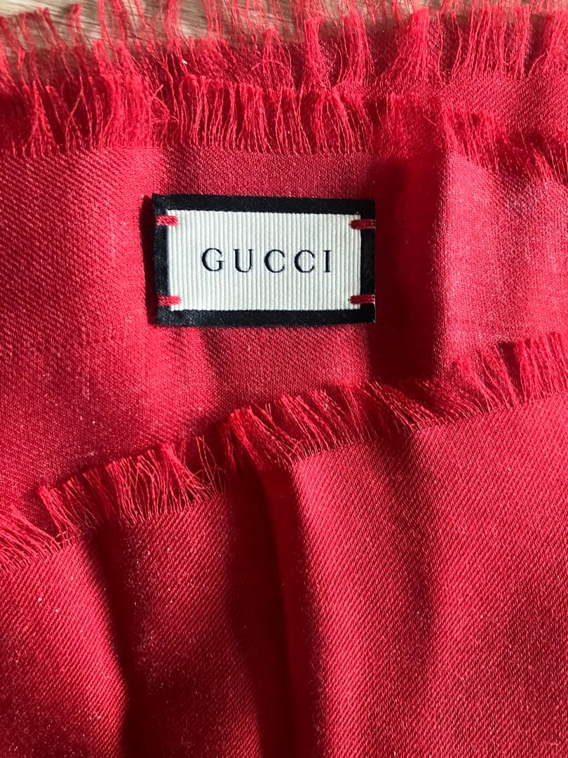 GUCCI グッチ　マフラー　ブランド　GG ロゴ リンゴ　ストール　アップル