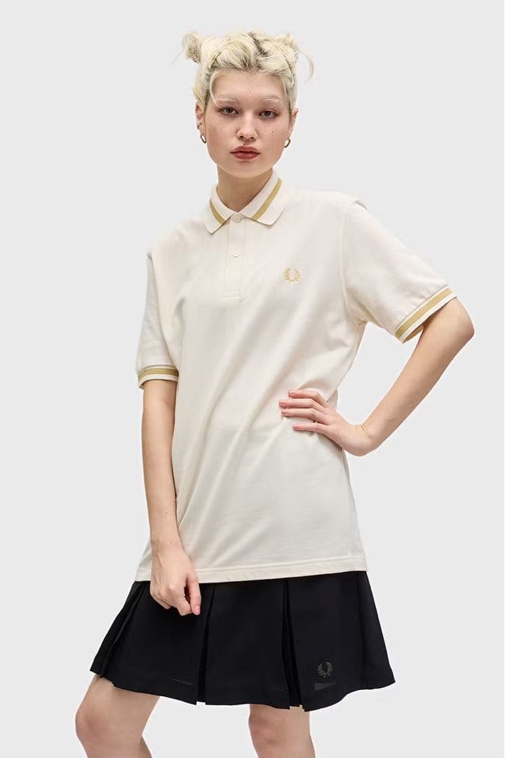 FRED PERRY ポロシャツ(M2) Lサイズ 40 アイボリー