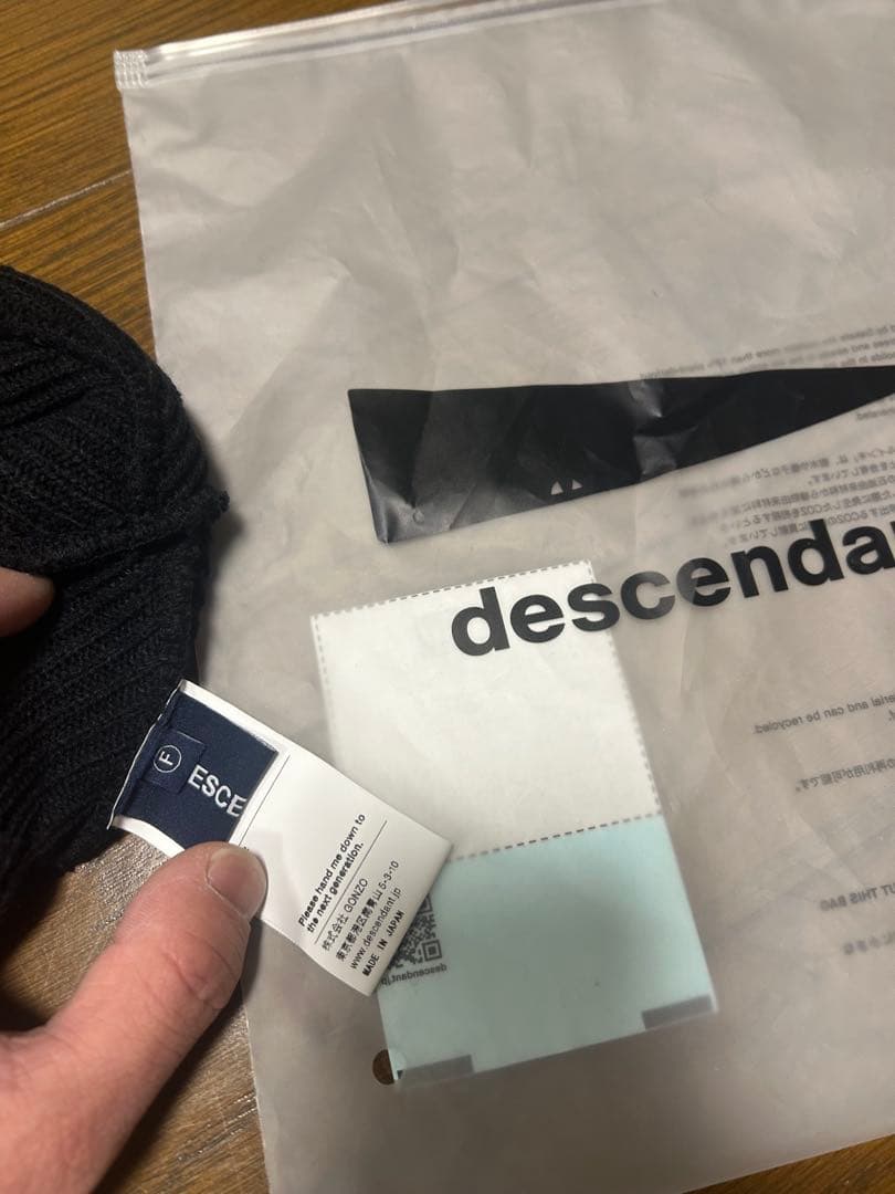 帽子 DESCENDANT DAWN BEANIE BLACK