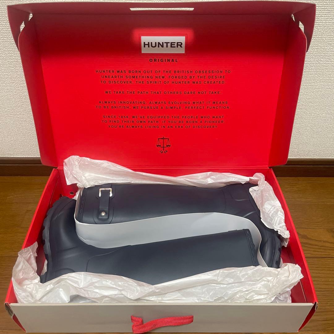 《HUNTER》ハンター　レインブーツ　長靴　ネイビー　22cm