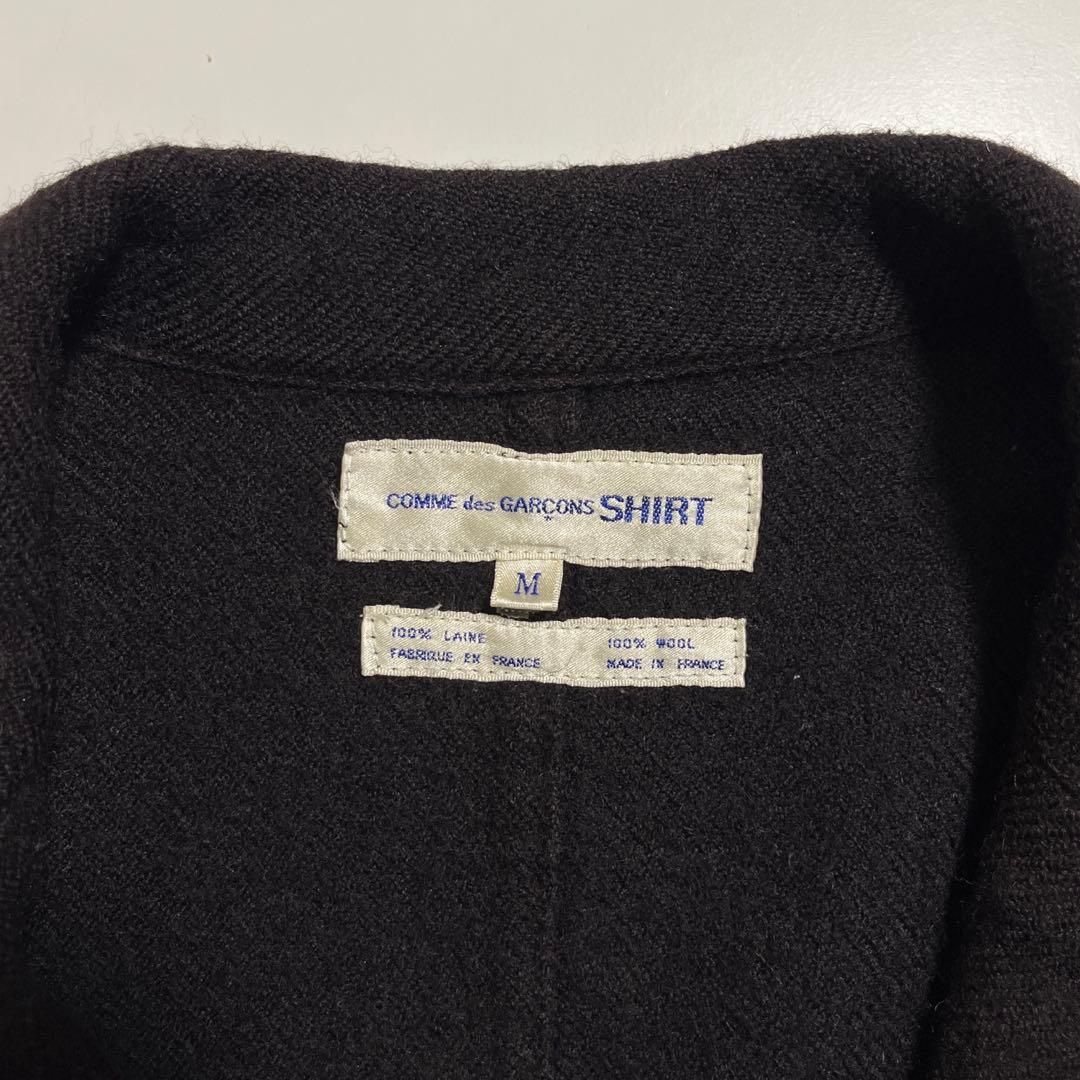 COMME des GARÇONS SHIRT ウール縮絨ジャケット ブラウン