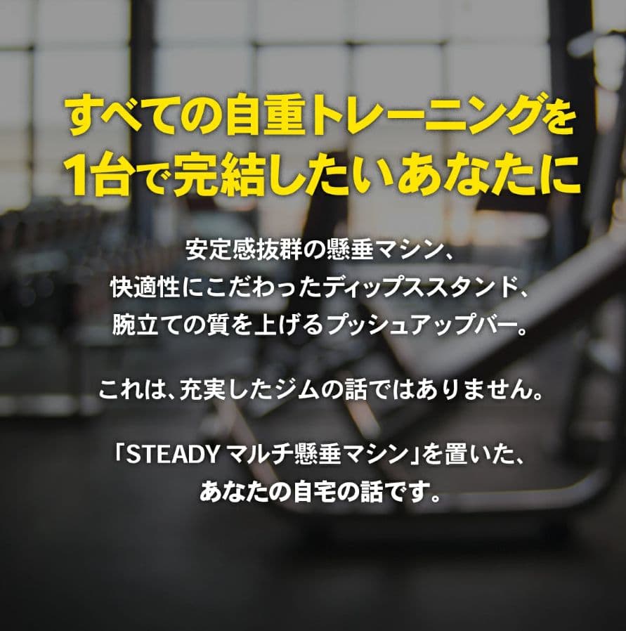 ノ*ミ様 引取限定■激安■自宅筋トレセットSTEADY マルチ懸垂マシン＋ベンチ