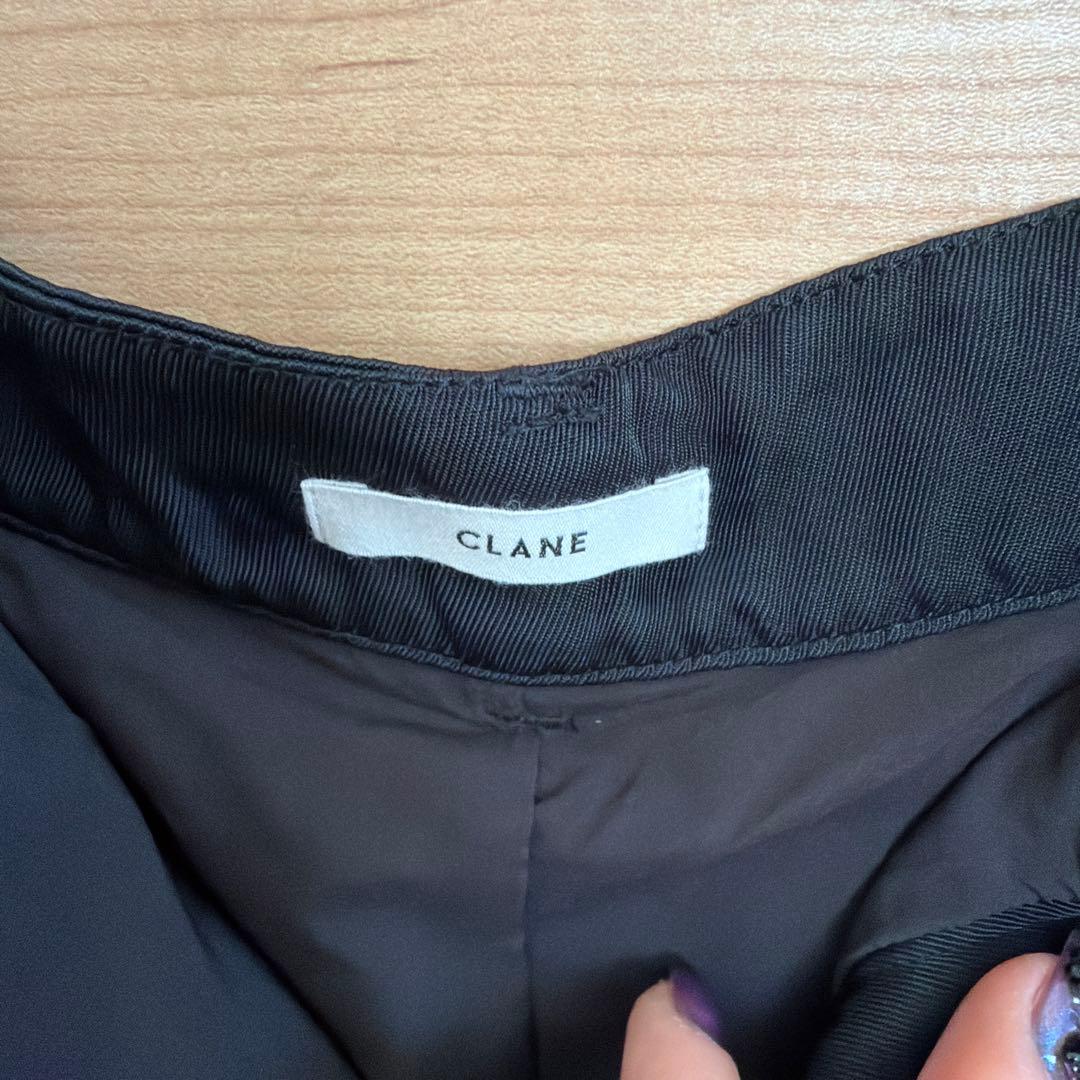 スカート CLANE SHEER SWITCHING STRAIGHT SKIRT