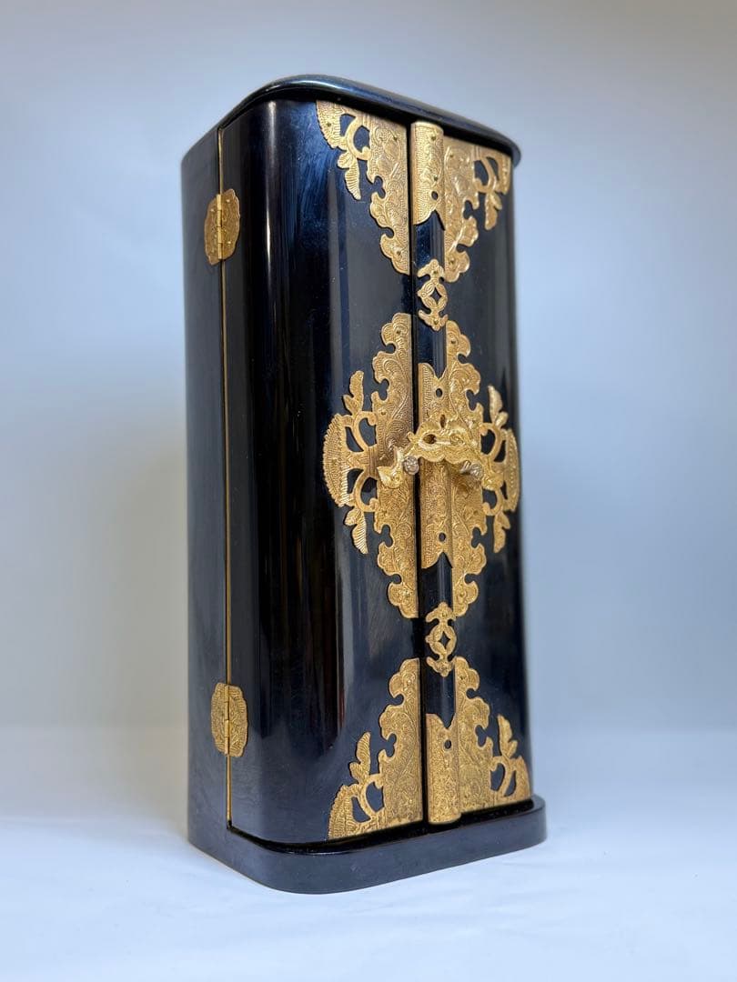 W 仏教具 厨子 阿弥陀如来仏像 金彩