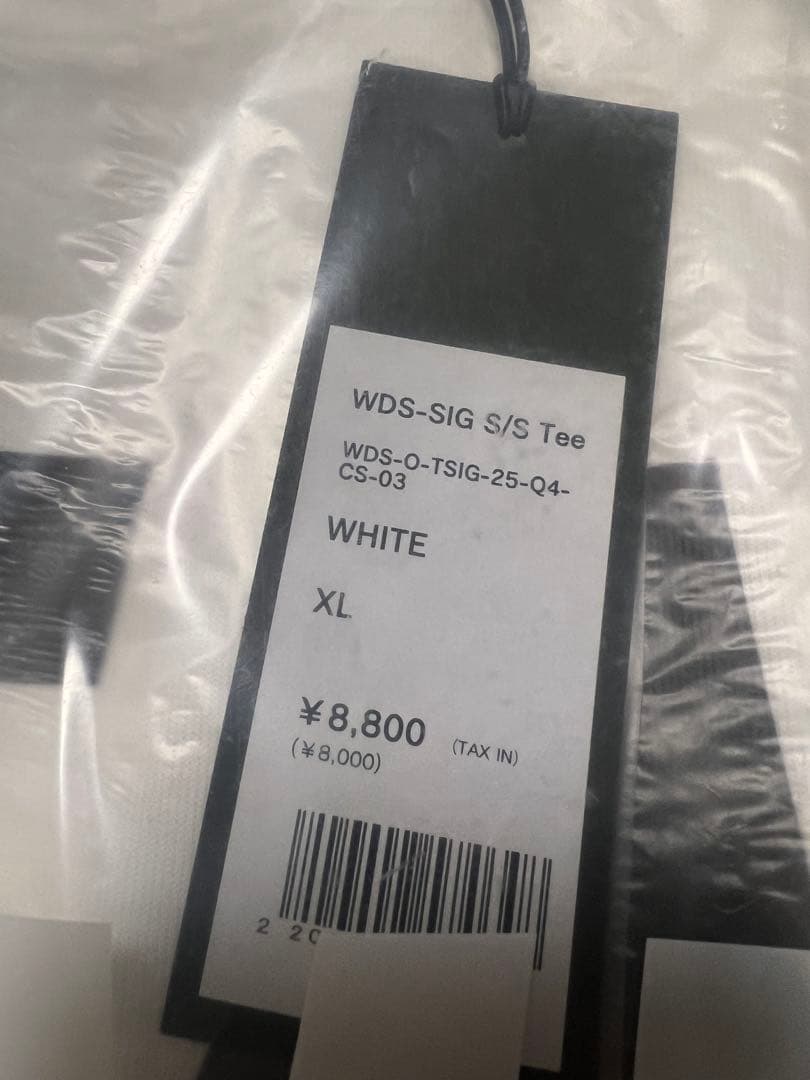 WIND AND SEA ホワイト Tシャツ WDS-SIG S/S Tee