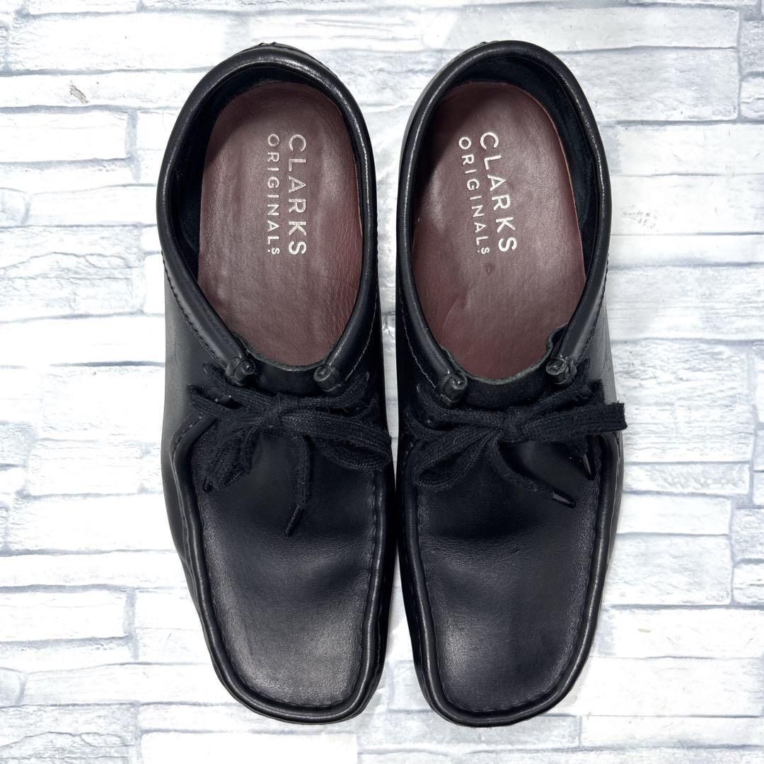 ✨極美品✨Clarks クラークス ワラビー レザー ブラック 25.5cm