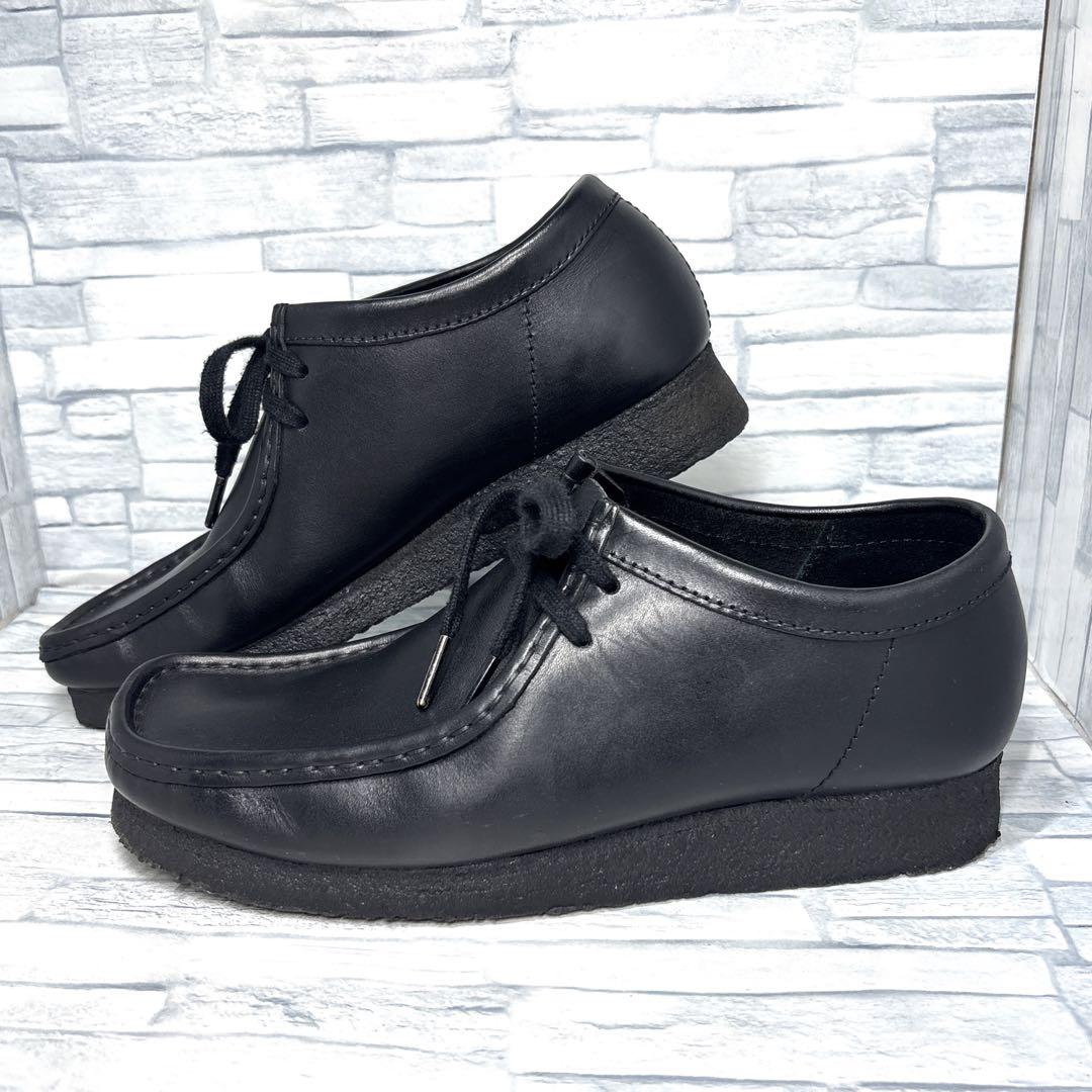 ✨極美品✨Clarks クラークス ワラビー レザー ブラック 25.5cm