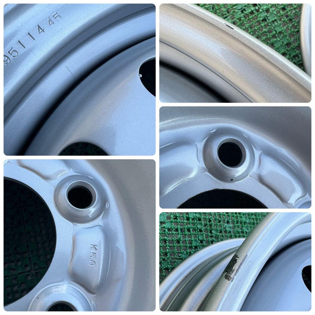 トヨタカローラルミオン オーリス 15インチスチールホイール シルバー色2本②