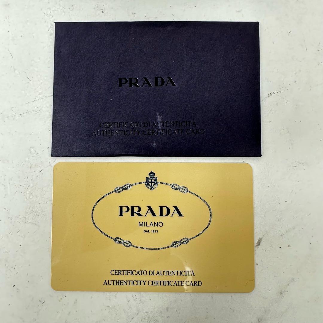 【未使用】 PRADA プラダ カードケース 名刺入れ 付属品付き ギャランティ