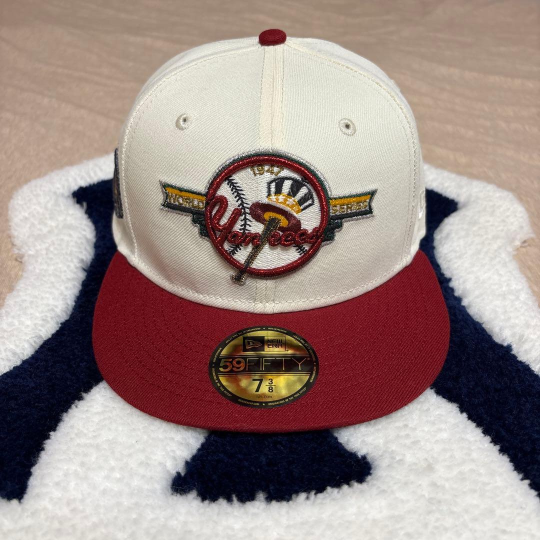 帽子 NEW YORK YANKEES 59FIFTY CHROME WHITE