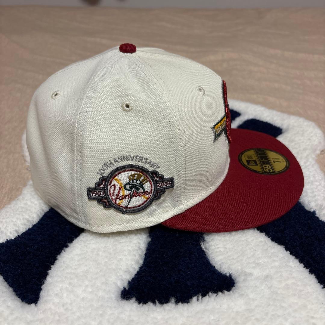 帽子 NEW YORK YANKEES 59FIFTY CHROME WHITE