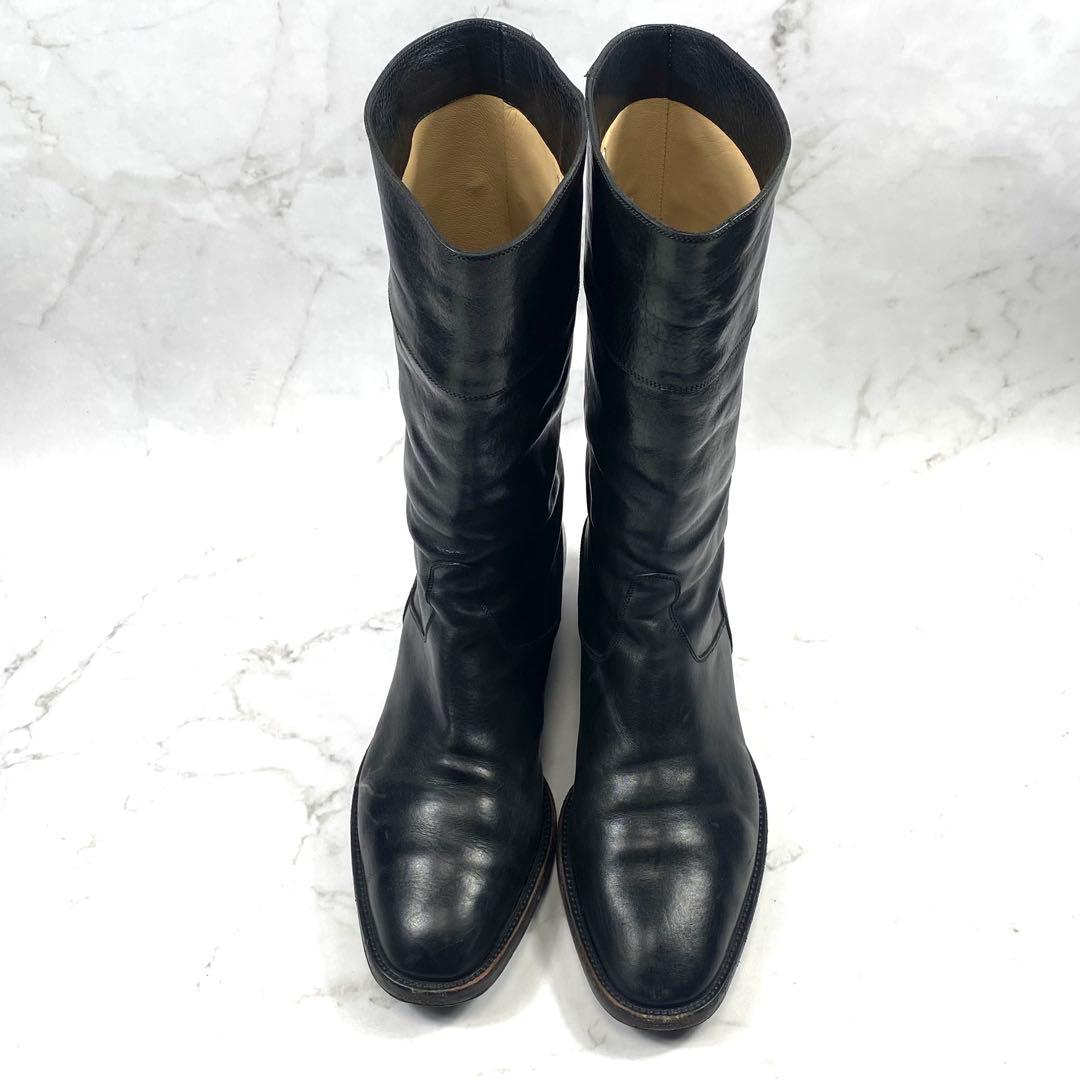 【人気】SARTORE ジョッキーブーツ ミドルブーツ レザー イタリア製 38