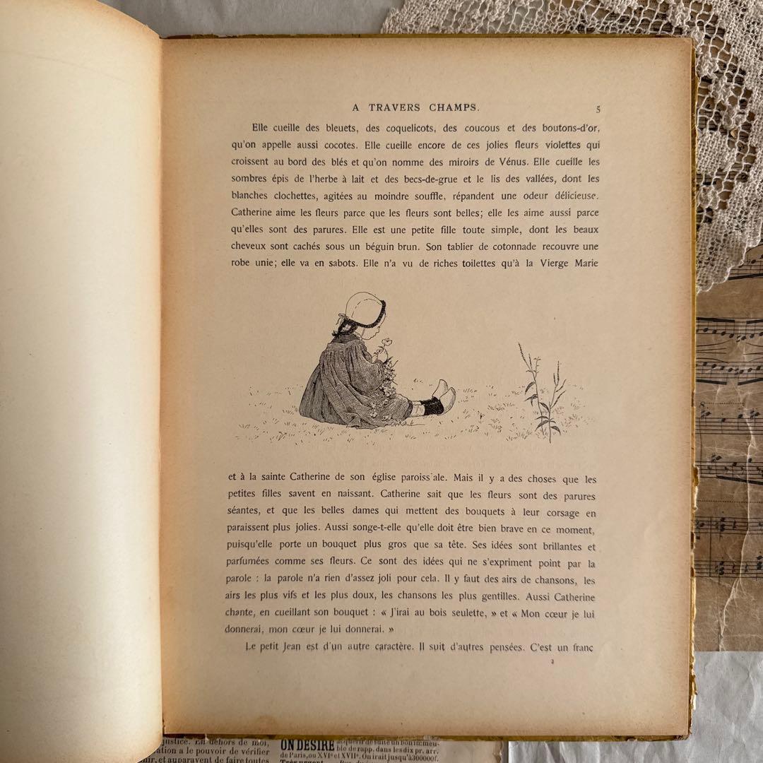【SALE】可愛いアンティーク絵本モンベルMONVEL洋書ジャンクジャーナル古書