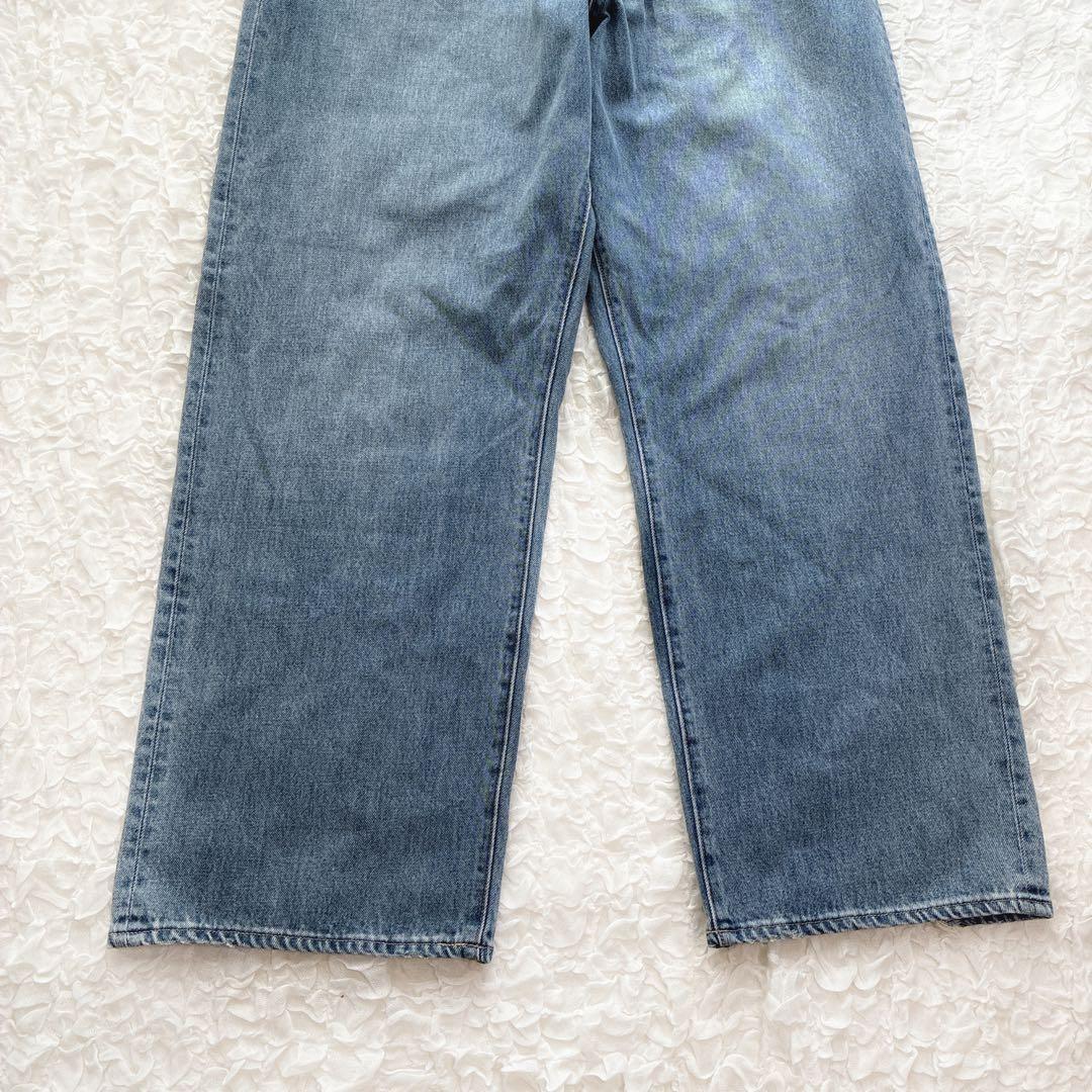 【未使用タグ付】SOLAMONAT　5Pルーズストレートイージーデニム　24SS