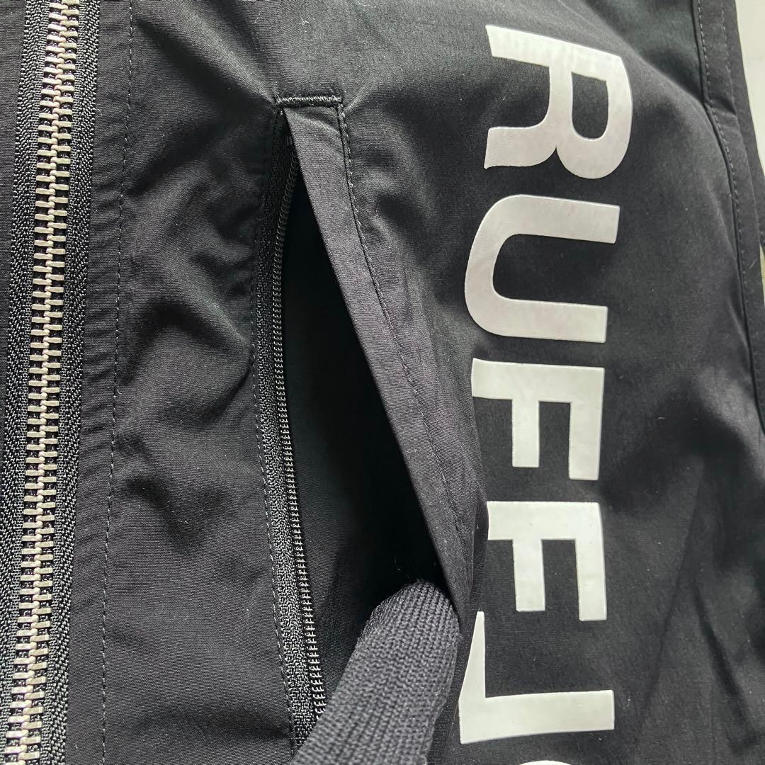【美品】RUFFLOG リバーシブル ナイロンベスト ブラック×カーキ Ｓサイズ