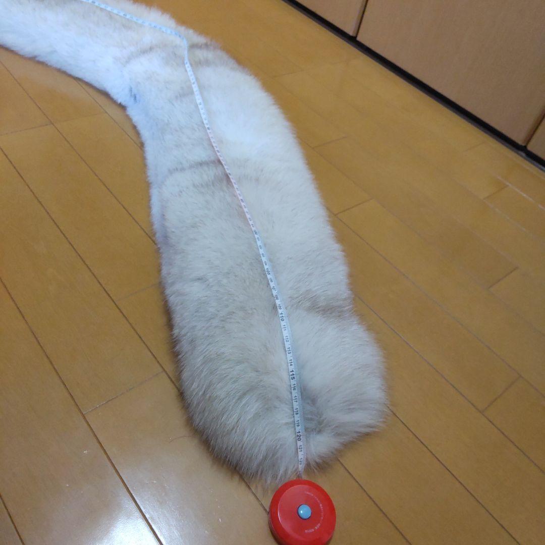 極美品★SAGA FOX サガフォックス★ショール・ティペット 銀サガ