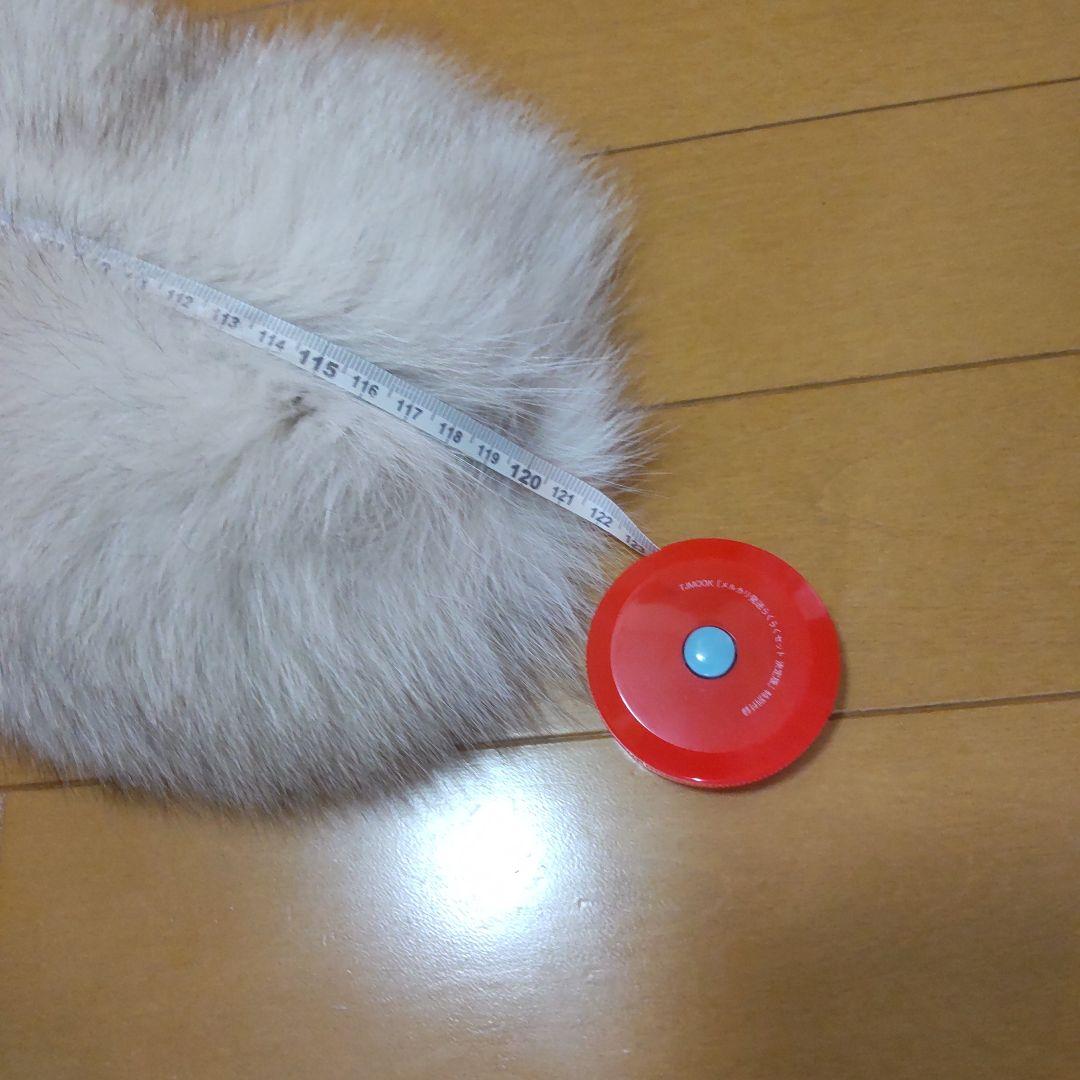 極美品★SAGA FOX サガフォックス★ショール・ティペット 銀サガ
