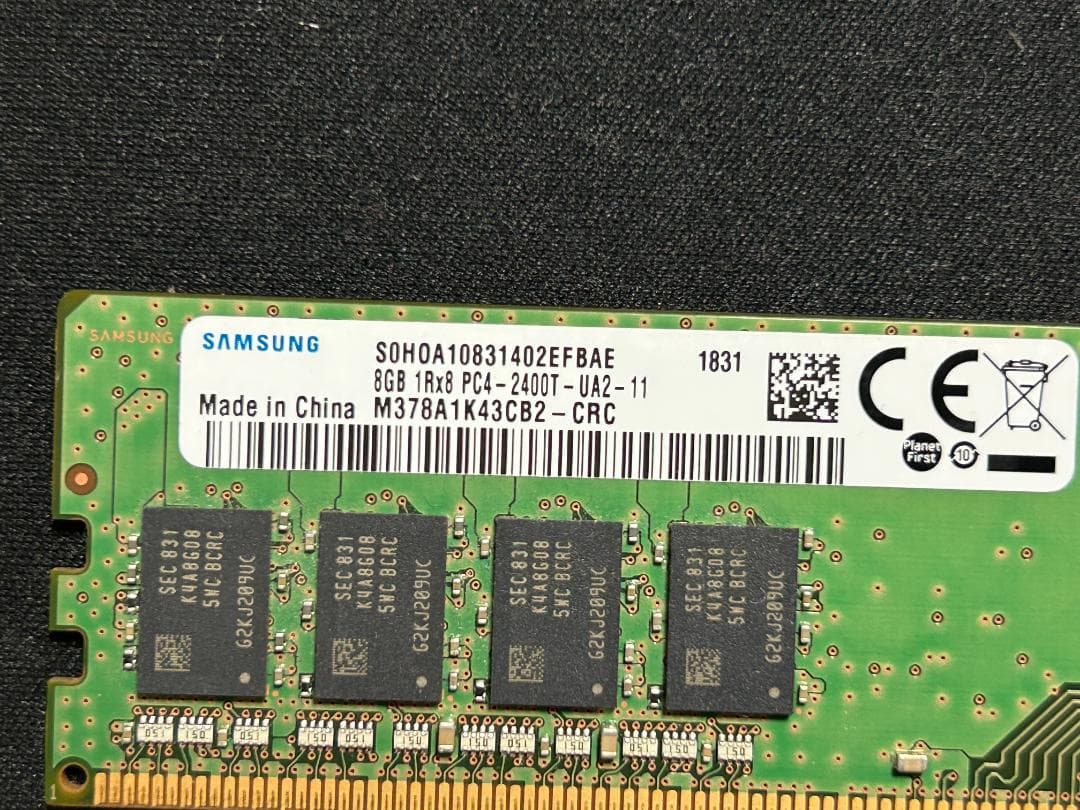 Samsung DDR4 8G×2枚