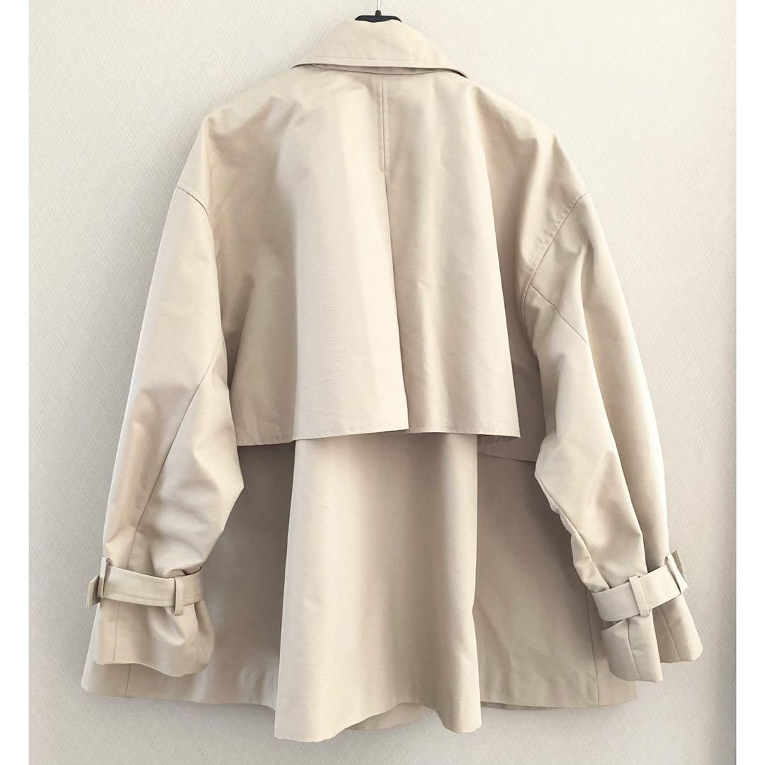 美品 NATURAL BEAUTY BASIC テントラインミディトレンチコート