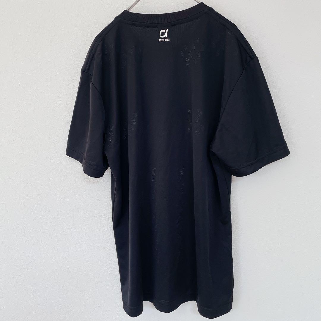 リライブシャツ α（アルファ）【M】 メンズ ブラック 半袖 Tシャツ 黒