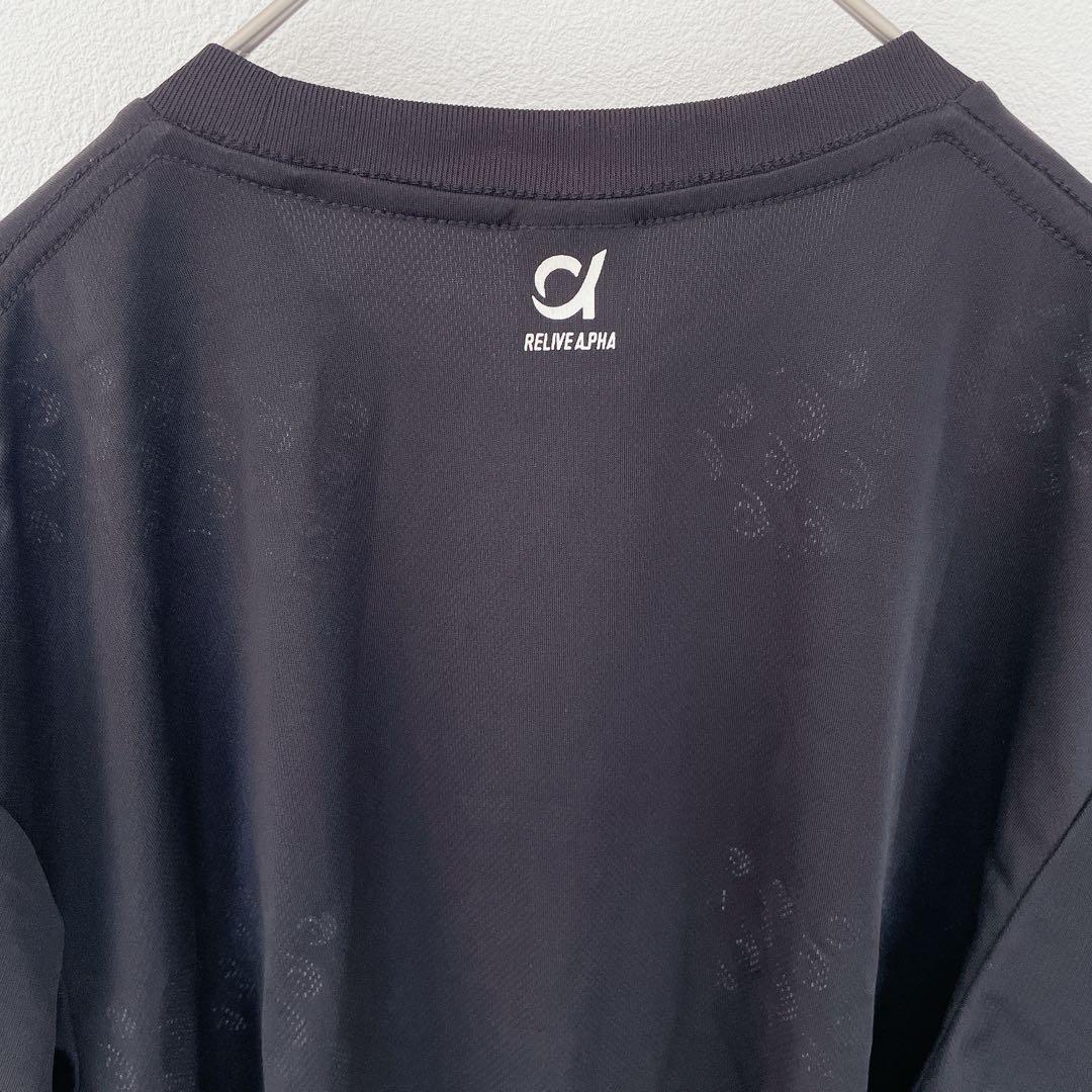 リライブシャツ α（アルファ）【M】 メンズ ブラック 半袖 Tシャツ 黒