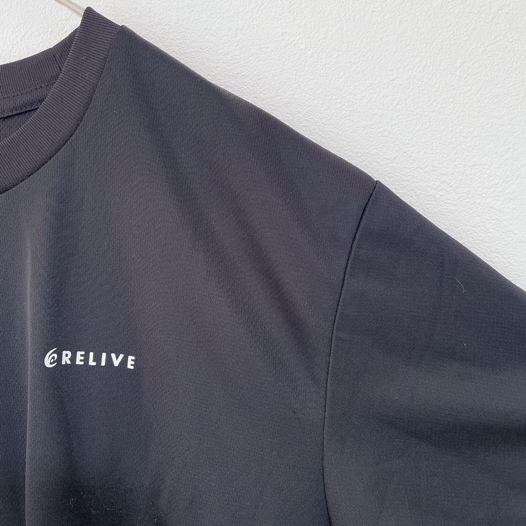 リライブシャツ α（アルファ）【M】 メンズ ブラック 半袖 Tシャツ 黒