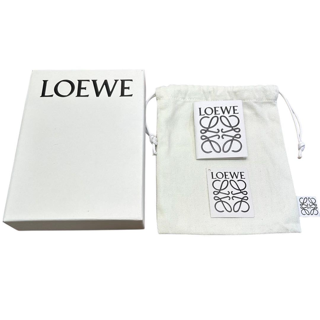 LOEWE ロエベ　三つ折り財布 トライフォールドウォレット　グリーン　ブラウン