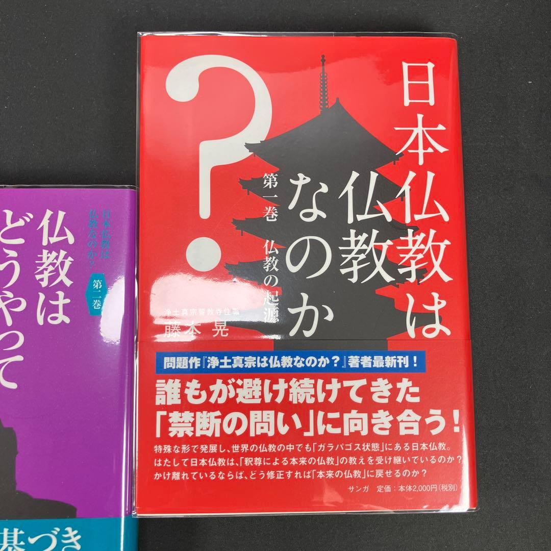 『日本仏教は仏教なのか？』シリーズ 第1巻〜第3巻 藤本晃（サンガ）