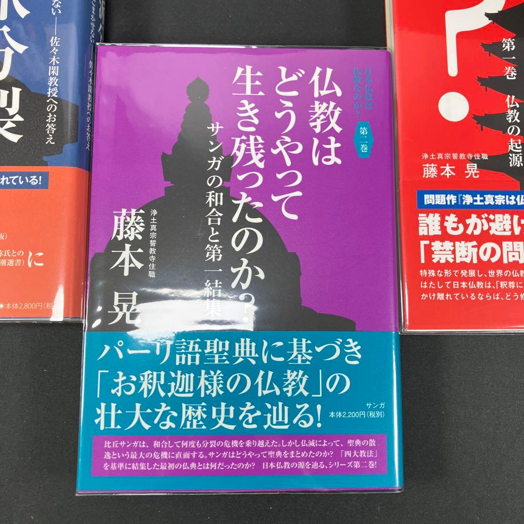 『日本仏教は仏教なのか？』シリーズ 第1巻〜第3巻 藤本晃（サンガ）
