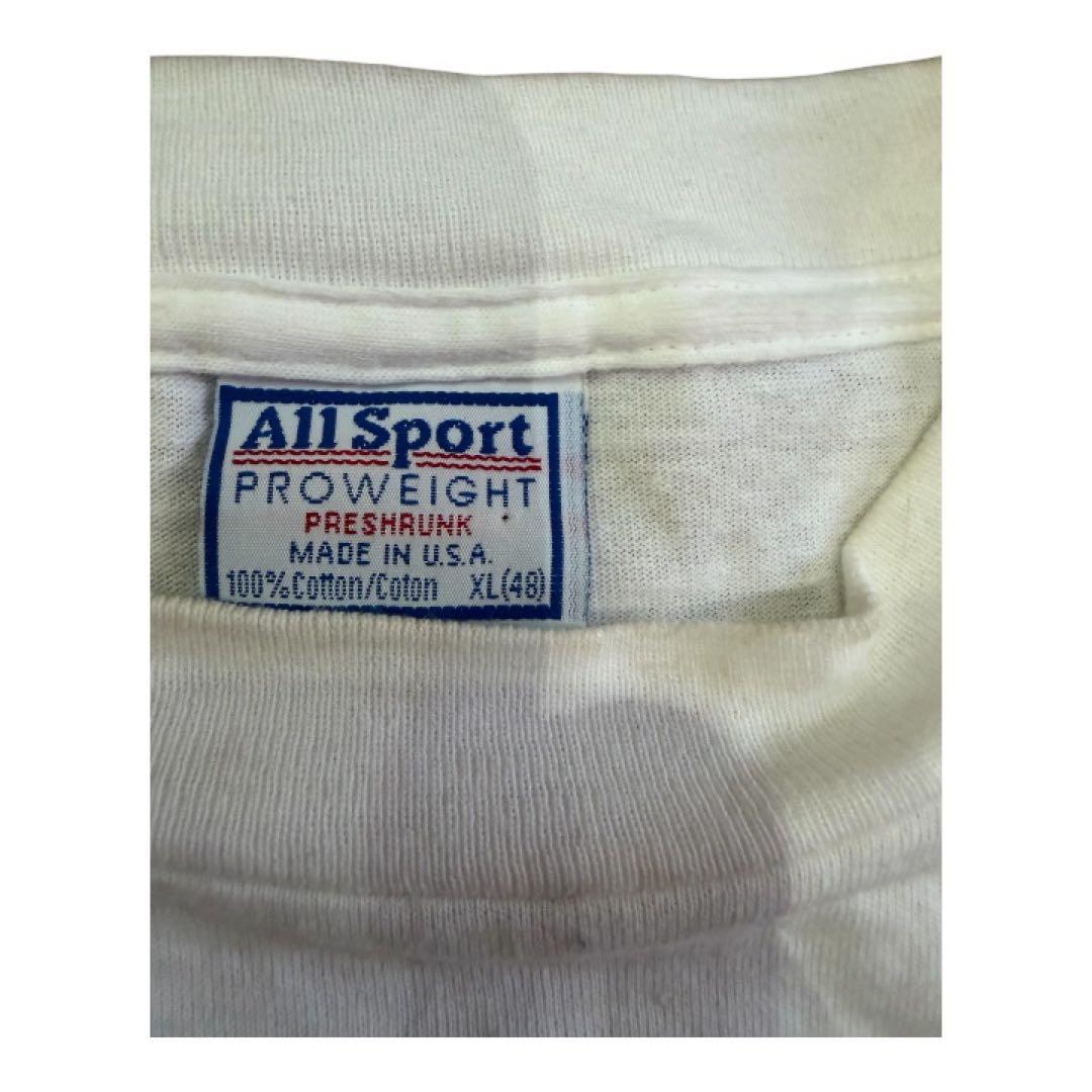90s オールスポーツ　マルコムX Tシャツ XL