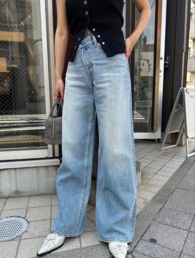 CROSS WAIST WIDE ストレート　0