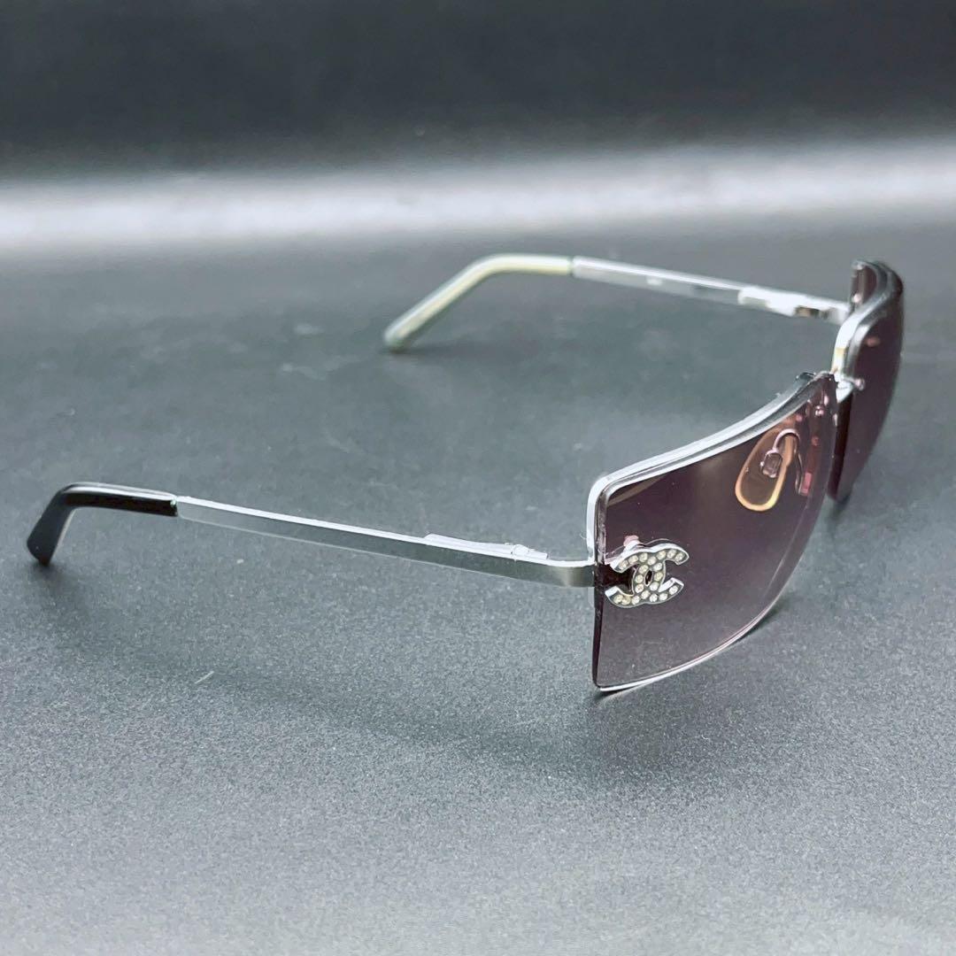 小物 CHANEL archive sunglasses rim less y2k