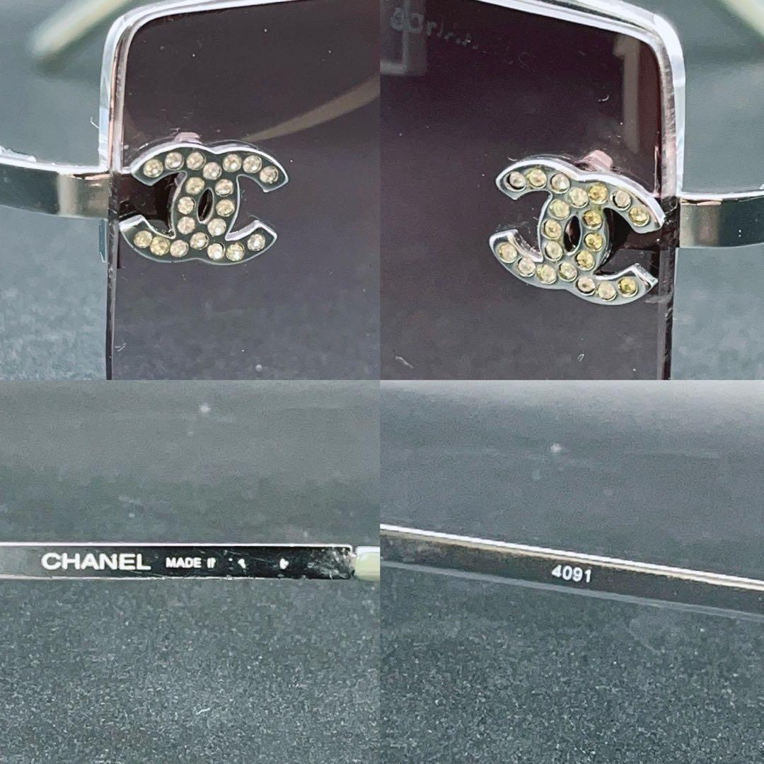 小物 CHANEL archive sunglasses rim less y2k