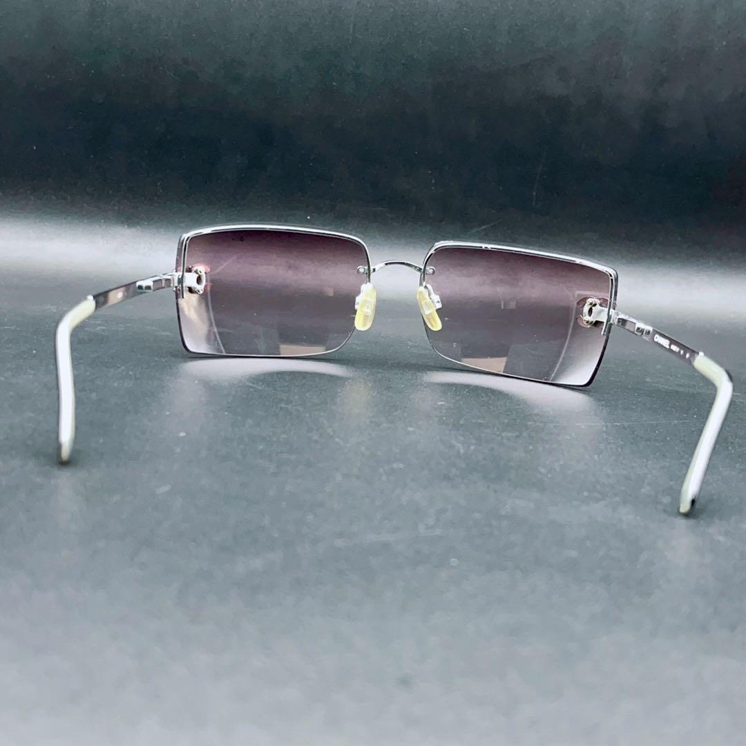 小物 CHANEL archive sunglasses rim less y2k