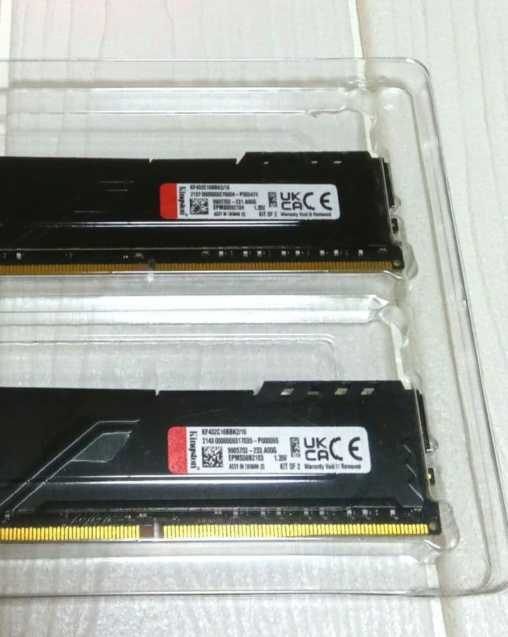 Kingston FURY BEAST DDR4 メモリー 2枚セット　値下げ
