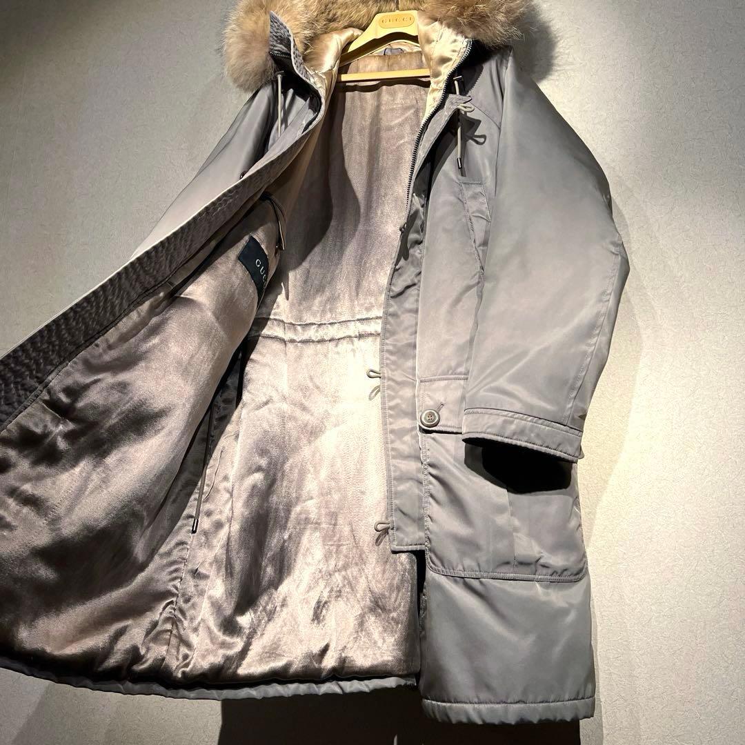 GUCCI グッチN-3B　最高級毛皮ミリタリー モッズコート　コヨーテ　希少