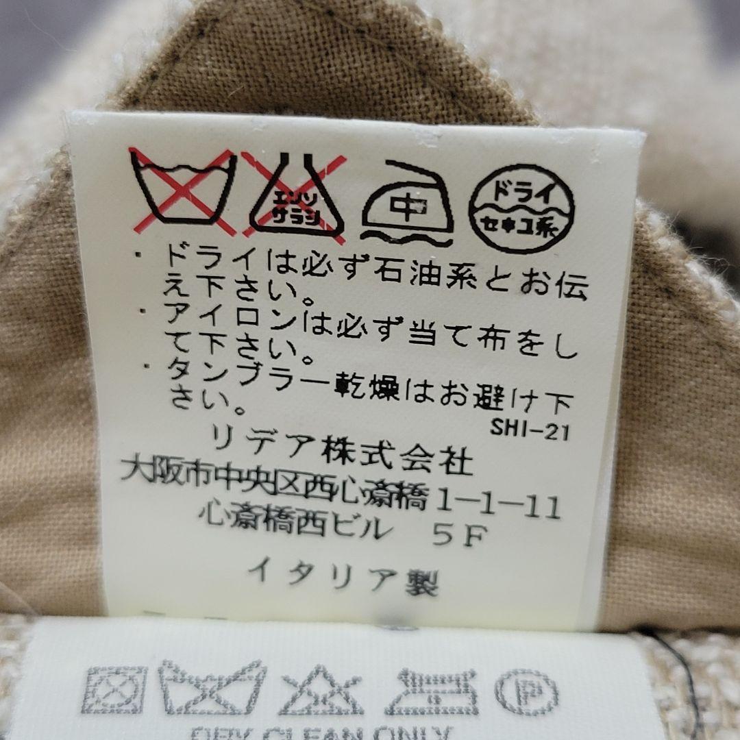 ★美品 LARDINI 春夏 リネン 麻 三者混 テーラードジャケット