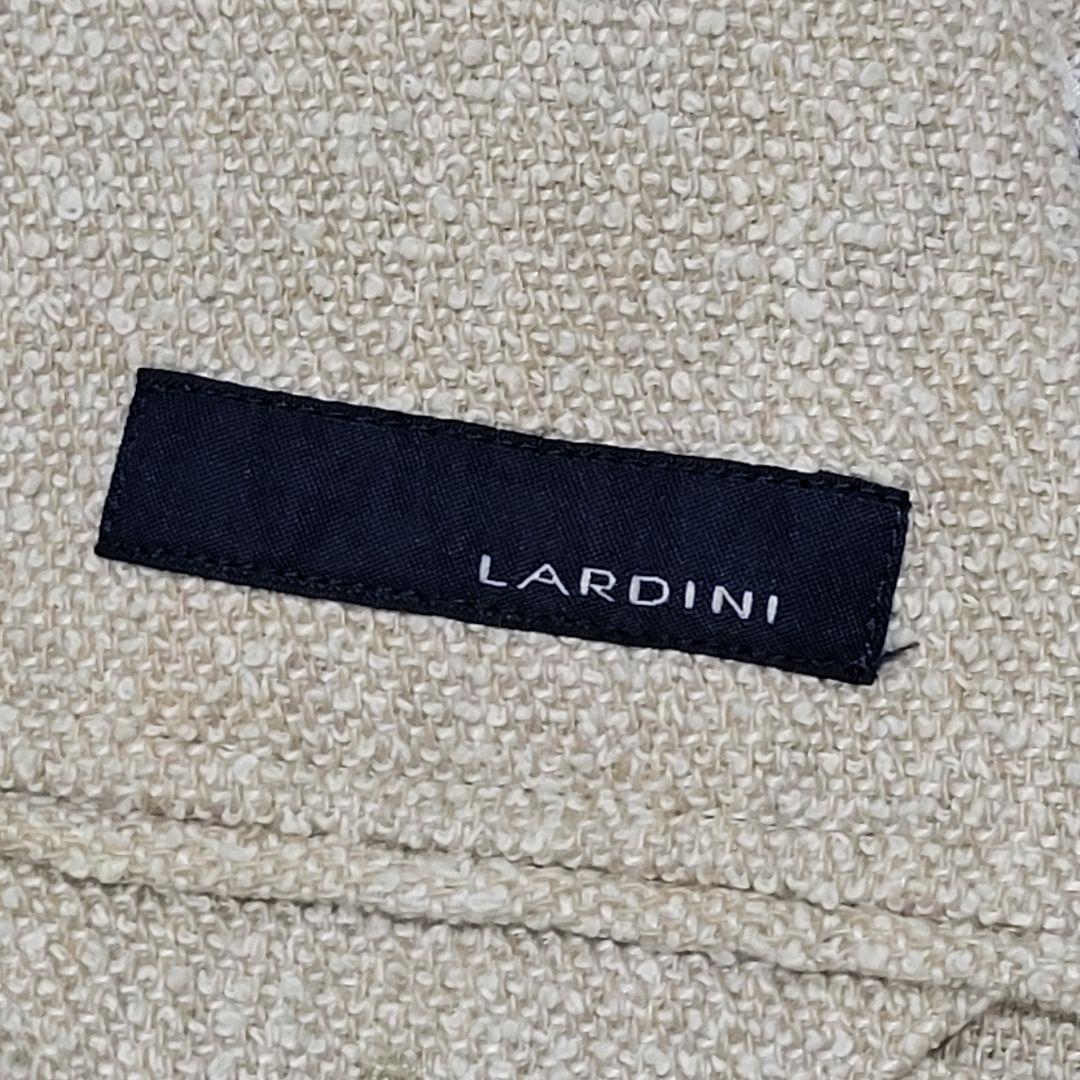 ★美品 LARDINI 春夏 リネン 麻 三者混 テーラードジャケット
