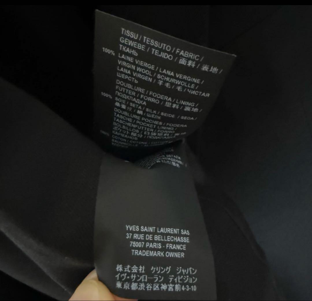 SAINT LAURENT テーラードジャケット正規品 ブ ラック サンローラン