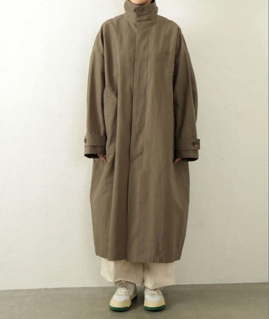 journal standard luxe グログランワッシャー スタンドコート