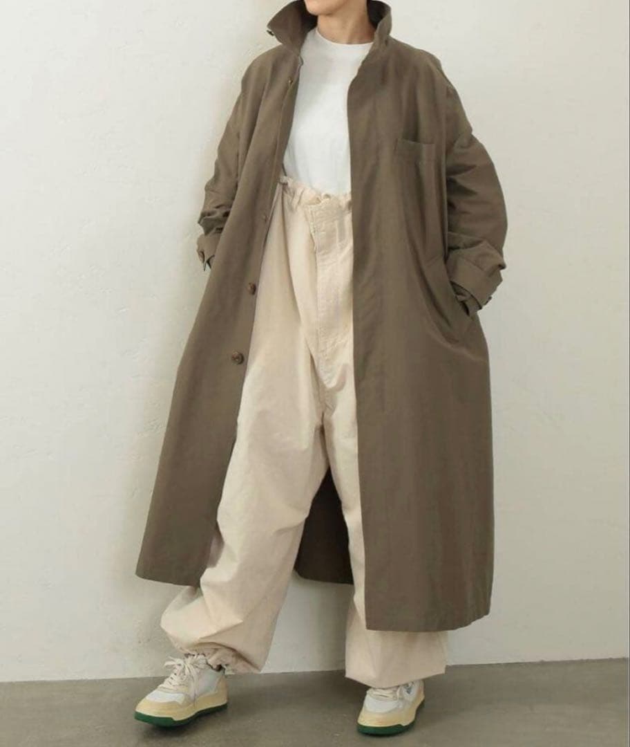 journal standard luxe グログランワッシャー スタンドコート