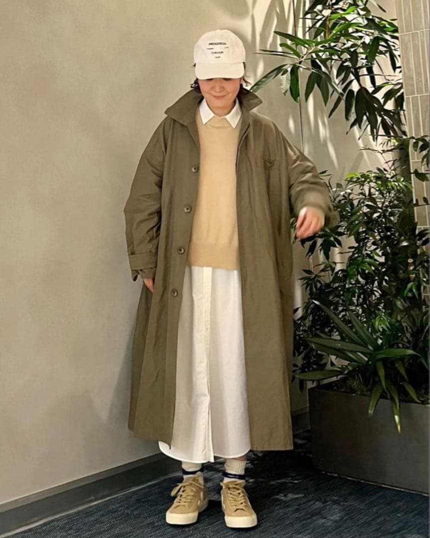 journal standard luxe グログランワッシャー スタンドコート
